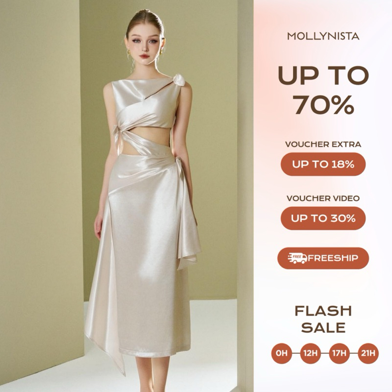 Cut-out silk design dress 3 The elegant mollynista bow conclusion
