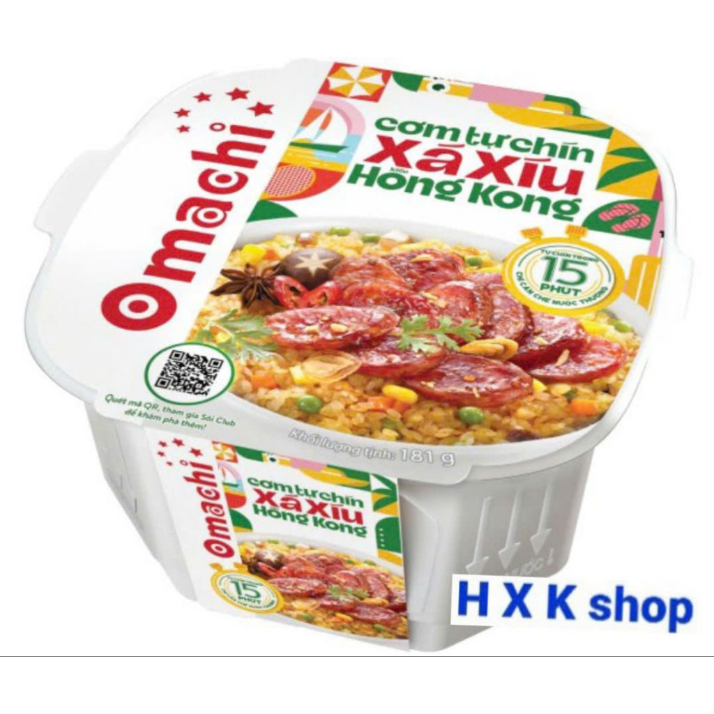 cơm tự sôi Omachi xá xíu hong kong, hsd: 12/11/25