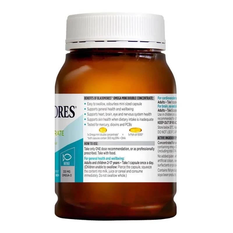 Dầu Cá Blackmores Fish Oil 400 Viên Minicap Dầu Cá 
