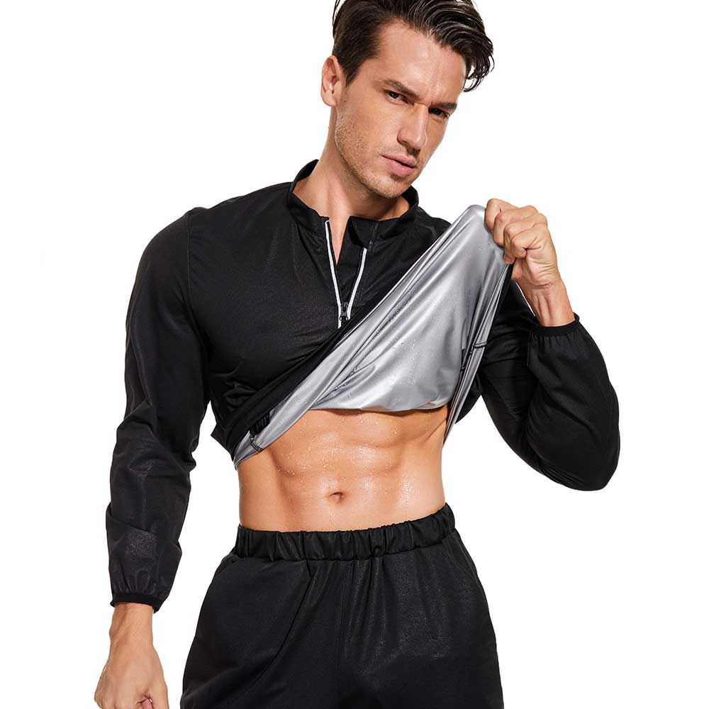 Sports suit to lose weight to burn excess fat for men (just a steam shirt)