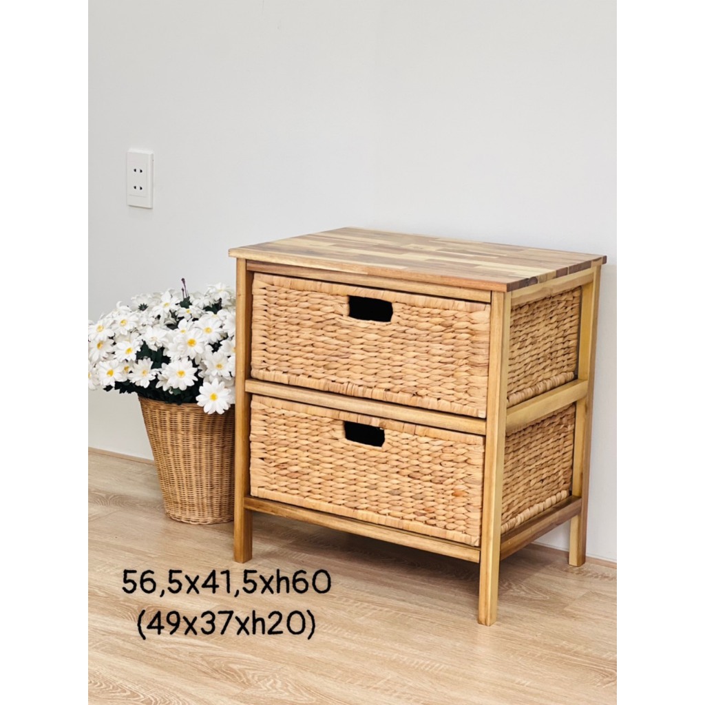 TỦ GIÀY, tab đầu giường từ gỗ tràm, hộc lục bình, mây,....