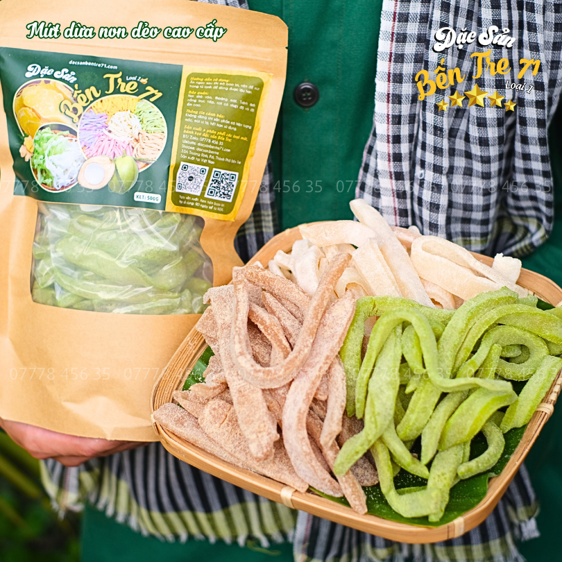 [LOẠI 1 ÍT NGỌT] MỨT DỪA NON DẺO CAO CẤP - ĐẶC SẢN BẾN TRE 71