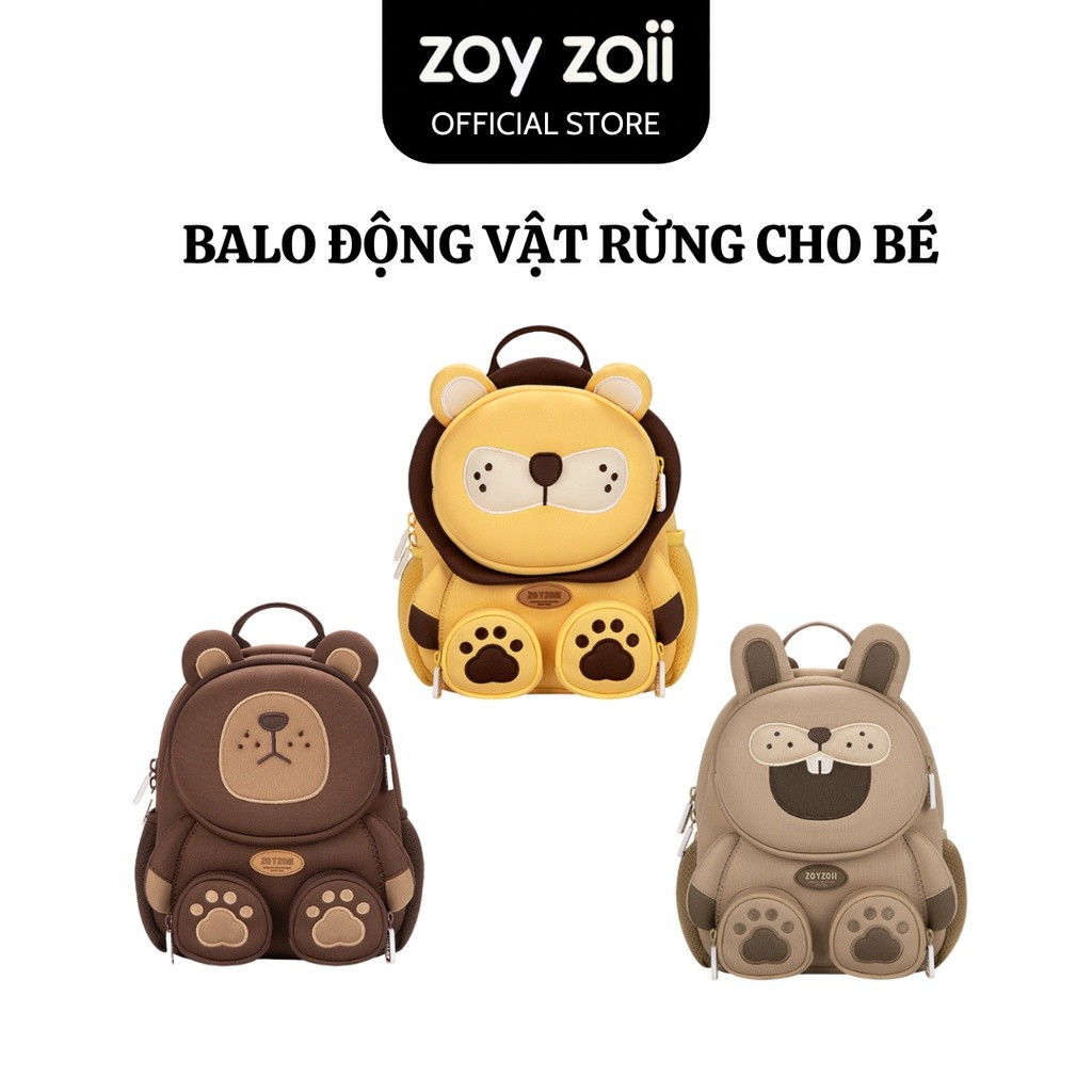Backpack for school for children Zoyzoii forest Animal Backpack forest animal shape for boys and girls preschool