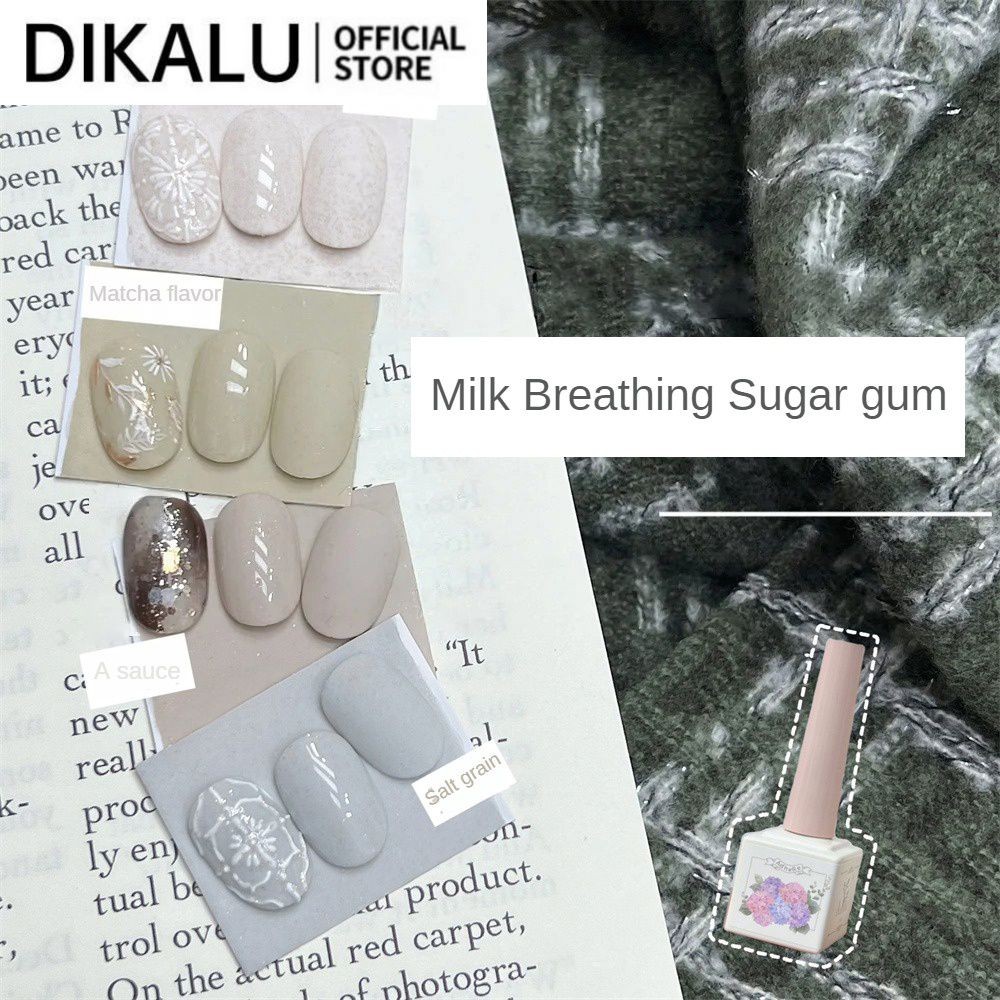 ADHERE Yanling Eggshell Particles Powder Nail Polish Gel Milk Breathing Sugar Gum Spotted Phototherapy Glue Nail Art For Nail Shop 12ml beautysecret1