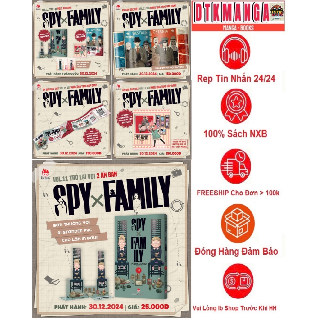 Truyện Tranh - Spy Family 11 thường + Limited - Nxb Kim Đồng