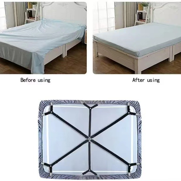 The bed sheets can adjust the 6 -sided 6 -sided triangular tied strap