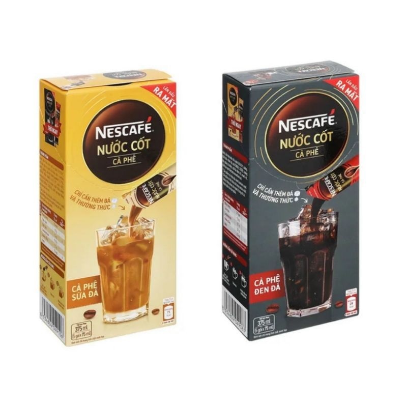 Nước cốt cà phê cafe sữa, cafe đen Nescafe
