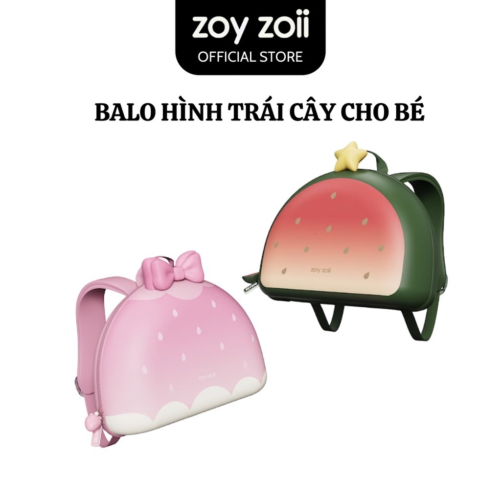 Couple for kindergarten to go to high -class kindergarten ZOYZOII FRUIT SERIES Backpack fruit -shaped backpack B8