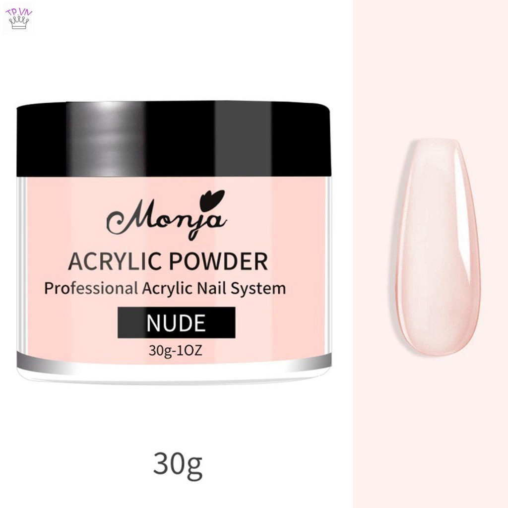 Nail Art Acrylic Powder dành cho nữ Bột điêu khắc móng tay màu khô nhanh