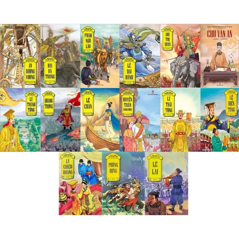Books - Vietnamese historical comics (set of 40 books)