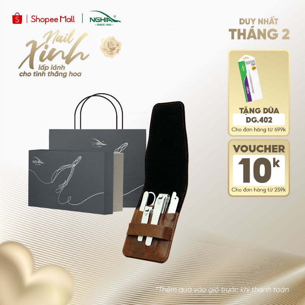 [TẶNG KÈM TÚI GIẤY] Bộ quà tặng cơ bản Kềm Nghĩa GS.08 TC