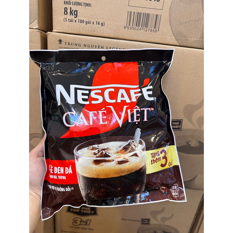 Cà phê đen hòa tan NESCAFE Café Việt (Túi 35 gói x 16g)