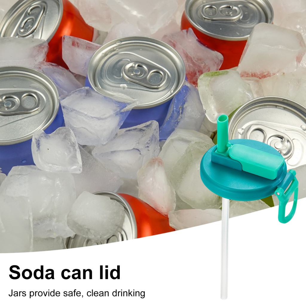 Sim | Silicon lid bonnet shell can be reused with BPA -free straws for Seltzer beer juice Seltzer Multi -function vials for picnic camping