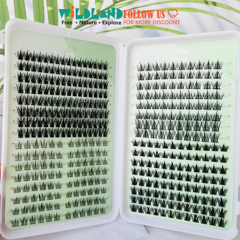 Tự Nhiên 10-13mm anime Lông Mi Giả Có Thể Tái Sử Dụng Lông Mi Giả Hộp Sách Kèm Keo Lông Mi + Nhíp Miễn Phí