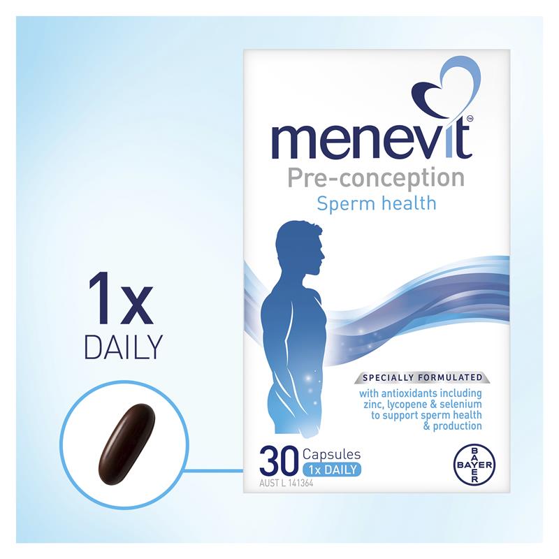 Menevit Pre-Conception Sperm Health - Viên uống tăng chất lượng tinh trùng Menevit Goodhealth Cho Nam Giới  