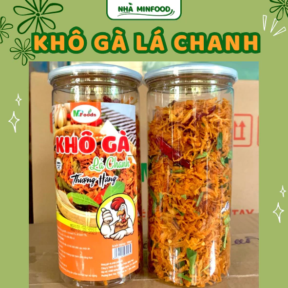 Khô Gà Lá Chanh ngon đậm vị 300g - Nhà Min Food