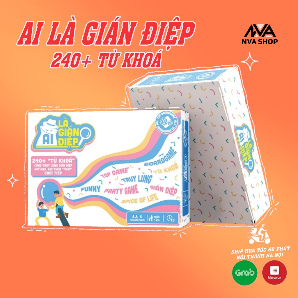 Bài Ai Là Gián Điệp WePlay 240 Từ khoá Keyword boardgame Truy Lùng Spy We
