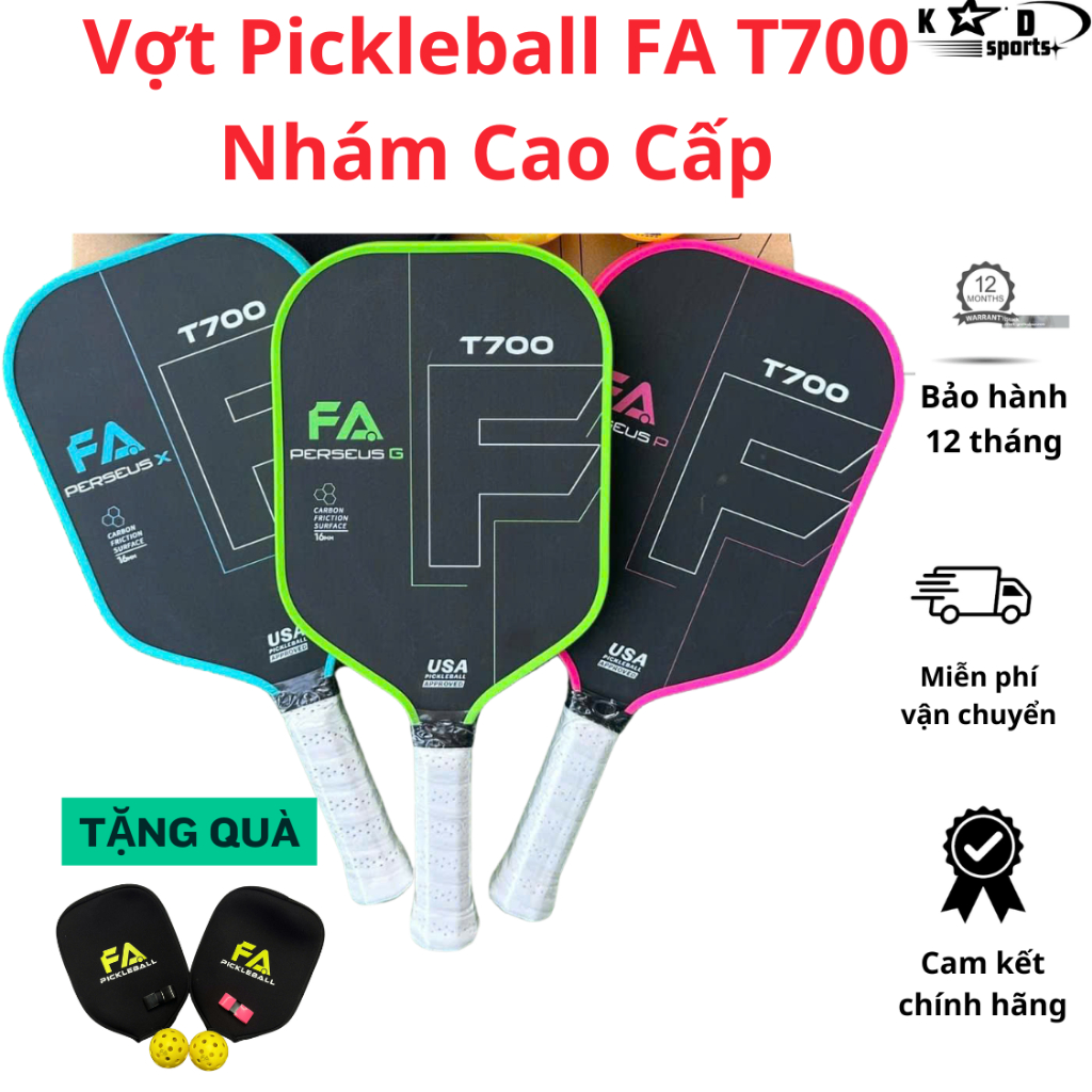 (Genuine) Pickleball FA T700 Pro racket, comprehensive, durable, lightweight, suitable for men and women, newcomers
