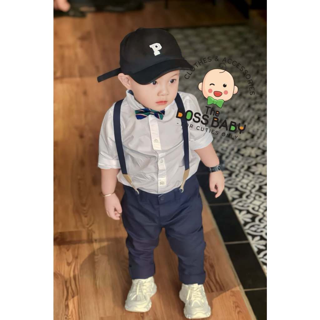 Set of khaki oxford shirts (9-35kg) - SD23268 - Thinbossbabyv - Raw pants khaki shirt