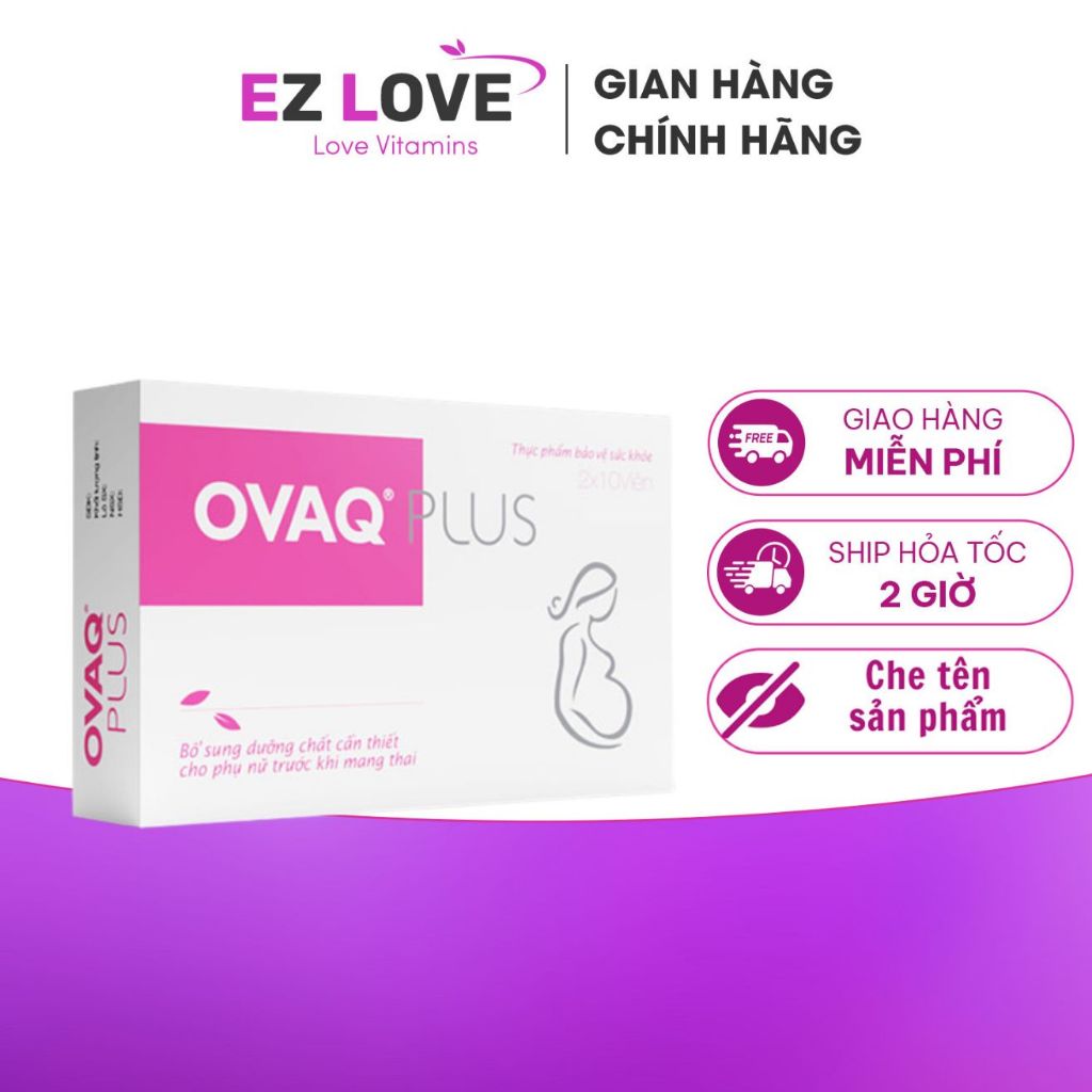 OvaQPlus tăng khả năng thụ thai mang thai giúp khỏe trứng bổ trứng điều kinh niêm mạc đẹp - OvaQ plus