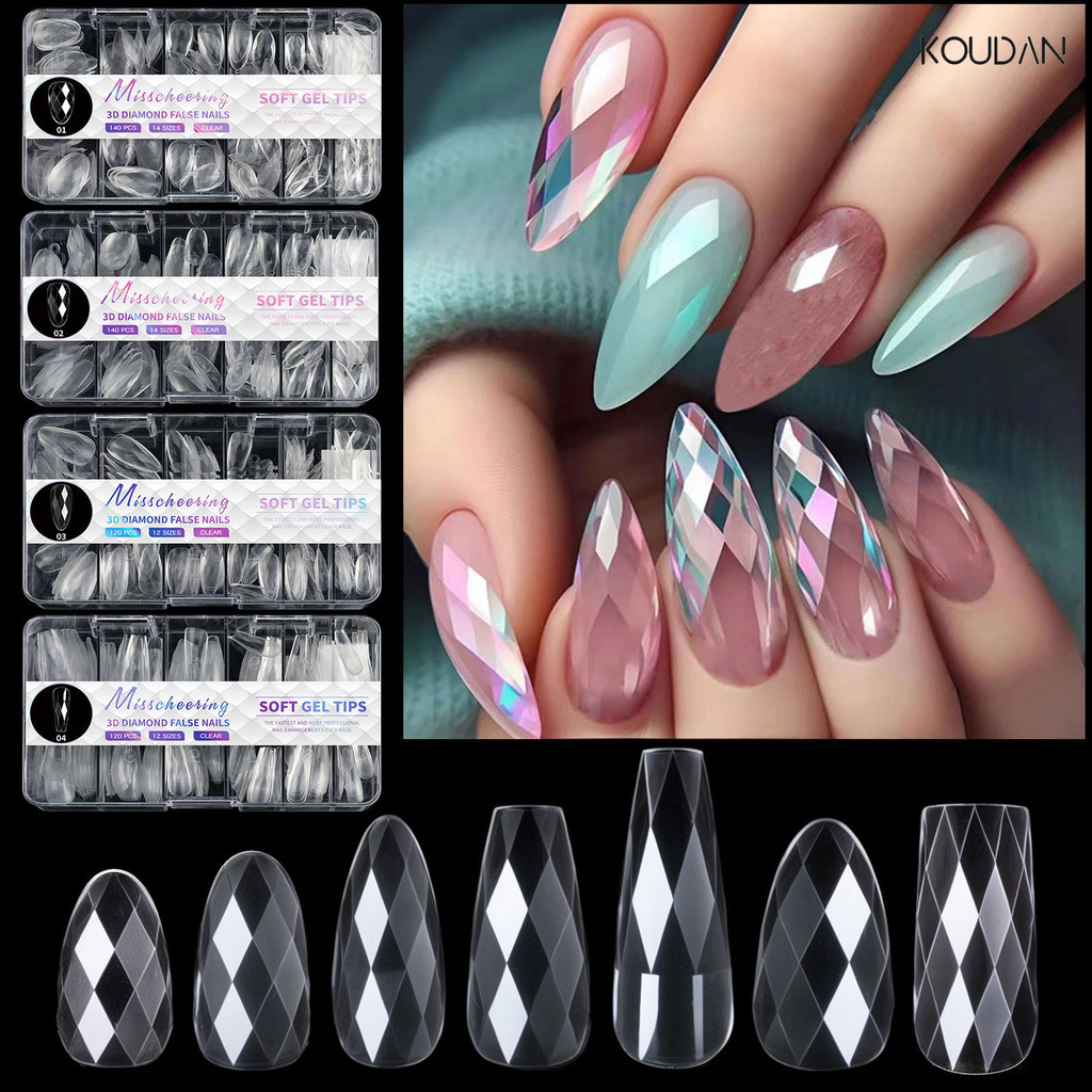 Fake fake nails full cover nail stickers nail tools 3d nail care Diamond diamond diamond