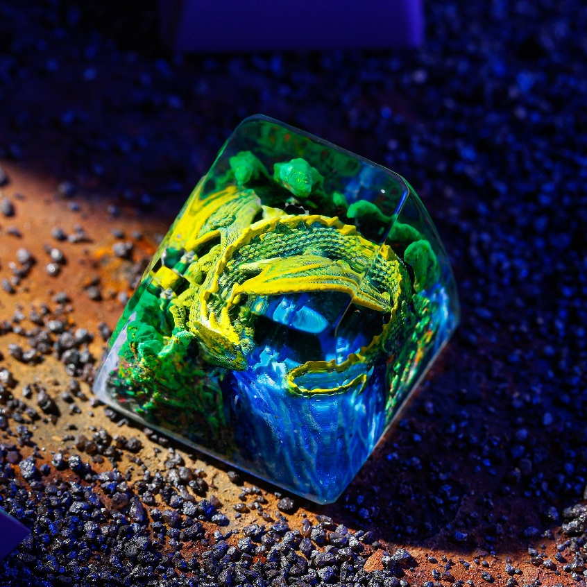 Manual keycap for the mechanical keyboard for blue dragon topic profile sa domes from resin