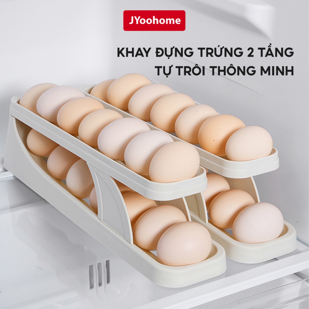 The 2 -storey 4 -storey egg tray automatically rolled Jyoohome the egg tray for ABS smart refrigerator