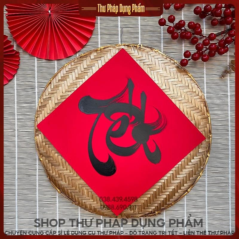 Mother calligraphy, handwritten decoration of Tet, traditional space for calligraphy