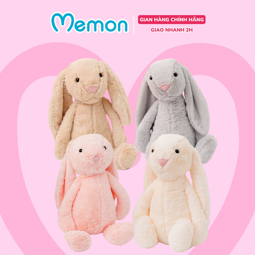 Gấu bông thỏ bunny tai dài Memon thỏ bông tai dài cao cấp dễ thương cho bé