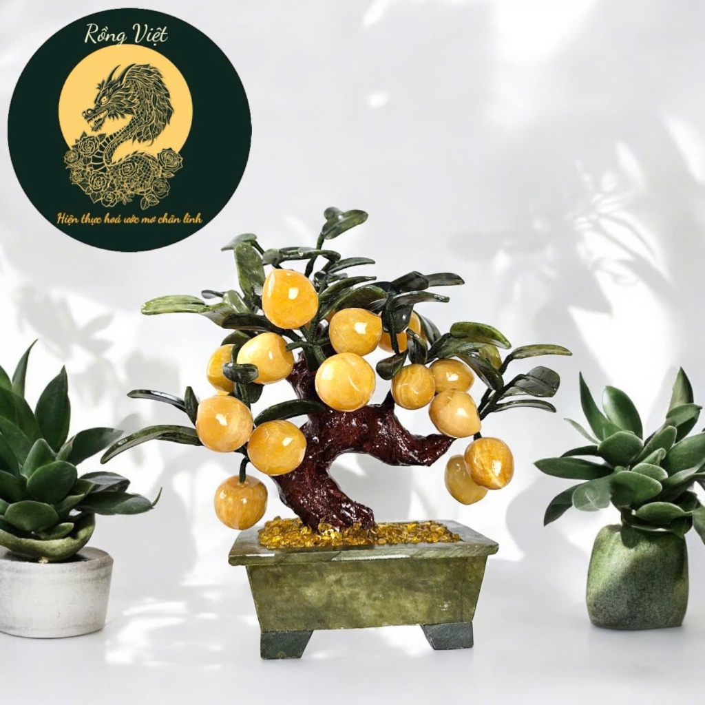 Desktop tree, Vietnamese dragon feng shui stone tree, feng shui stone peach tree