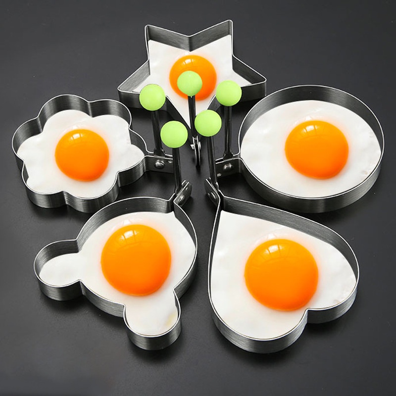 Fried egg fried mold shaped in stainless steel