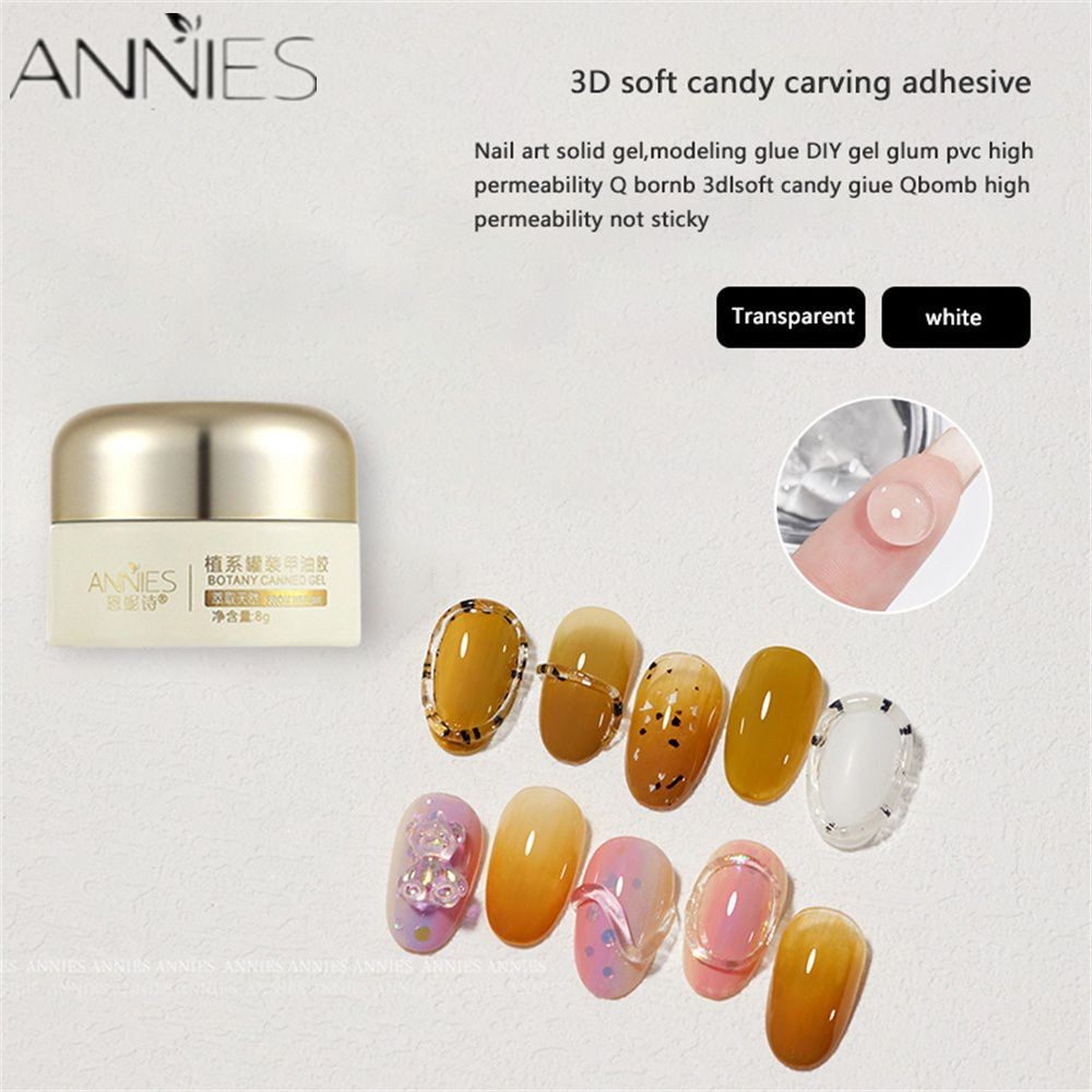 Annies Đa chức năng Chrome Powder Moulding Gel Rub Magic Mirror Powder 3D Uv Nail Art Gel Keo đá quý Keo Gel bán trượt Dễ dàng vận hành DIY