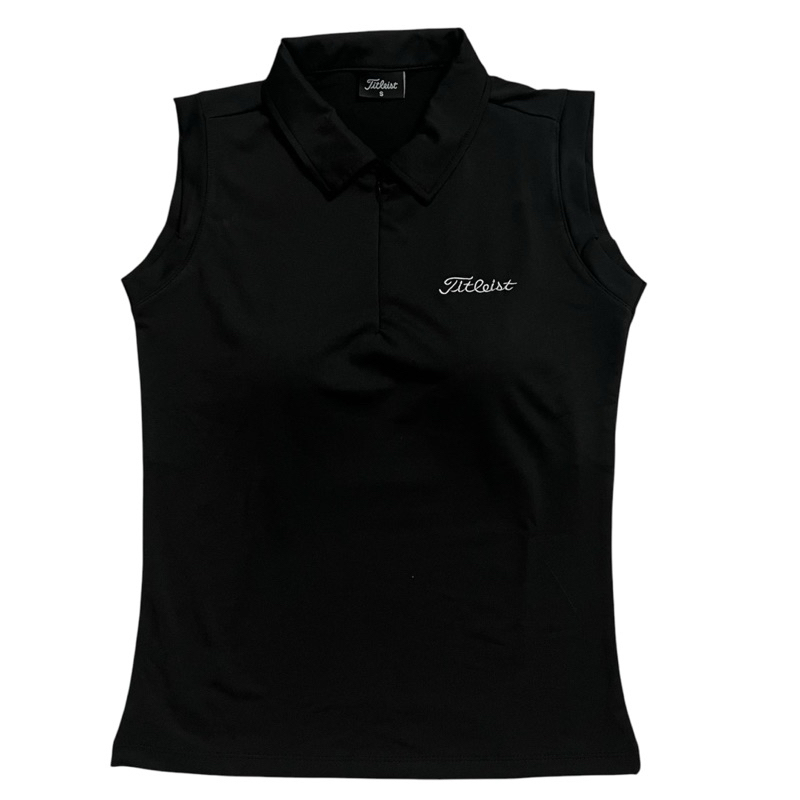 Áo thun cổ trụ sát nách Titleist khoá kéo sẵn mút liền thể thao chơi golf, tennis, cầu lông, pickleball siêu xinh