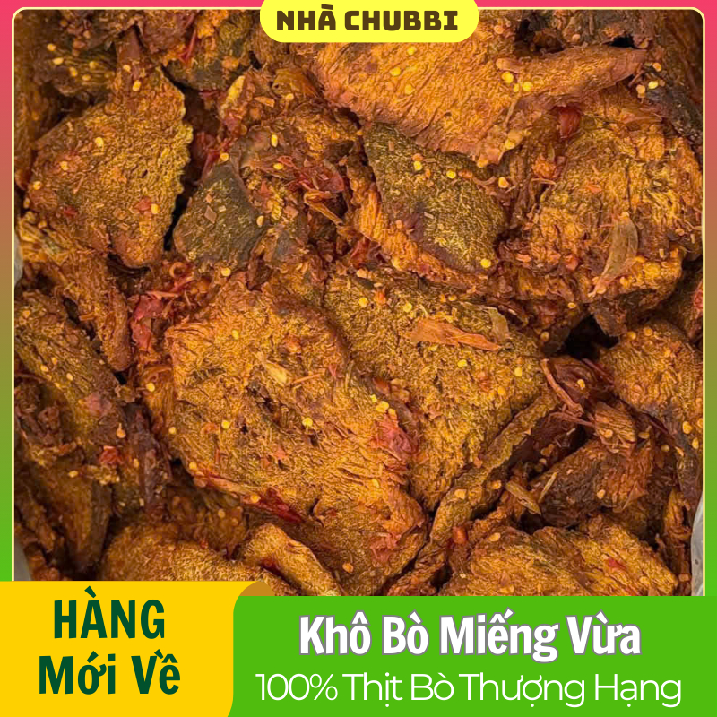 〖THƯỢNG HẠNG〗- Khô Bò Miếng Nhỏ Mềm Dai Thơm Ngon - HÀNG CAO CẤP LOẠI 1 - Khô Bò Củ Chi