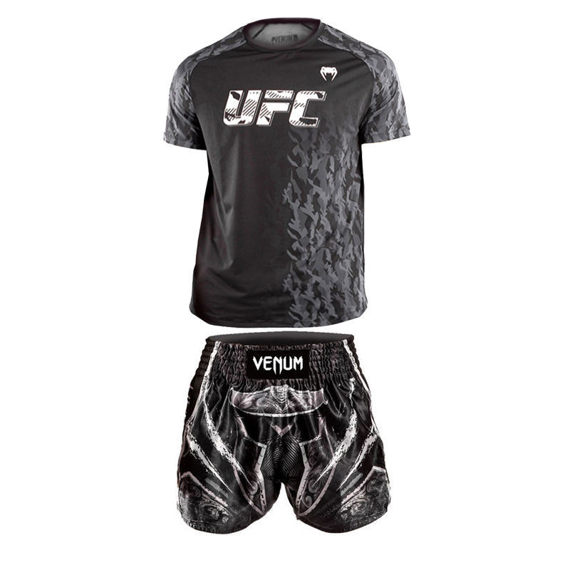 Muay Thai short -sleeved, the latest style Venum venom venom training pants boxing quickly drying viper clothes, short -sleeved clothes quickly dry and dry