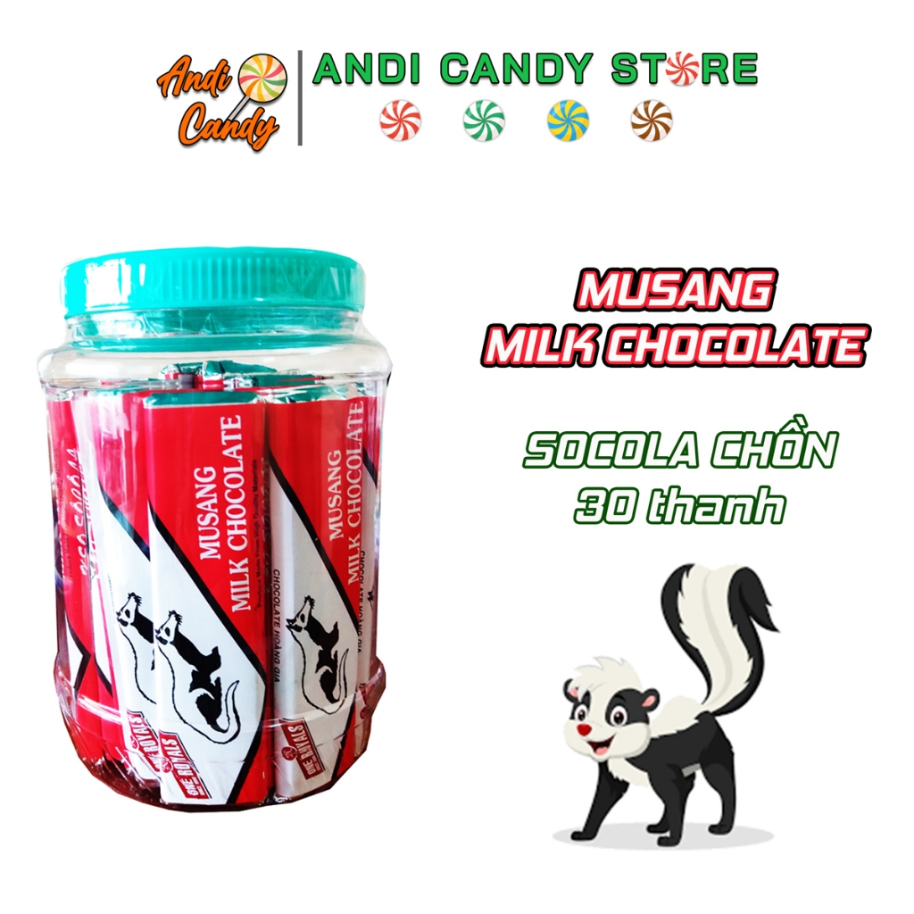 Socola Con Chồn Musang Milk Chocolate 30 Cây