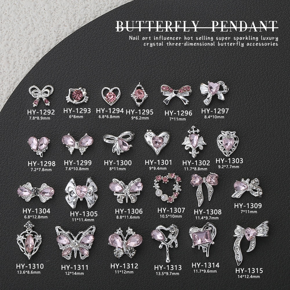 The bow of alloy manicure is super fingerty with a luxurious light of the pink girl with a nail decoration