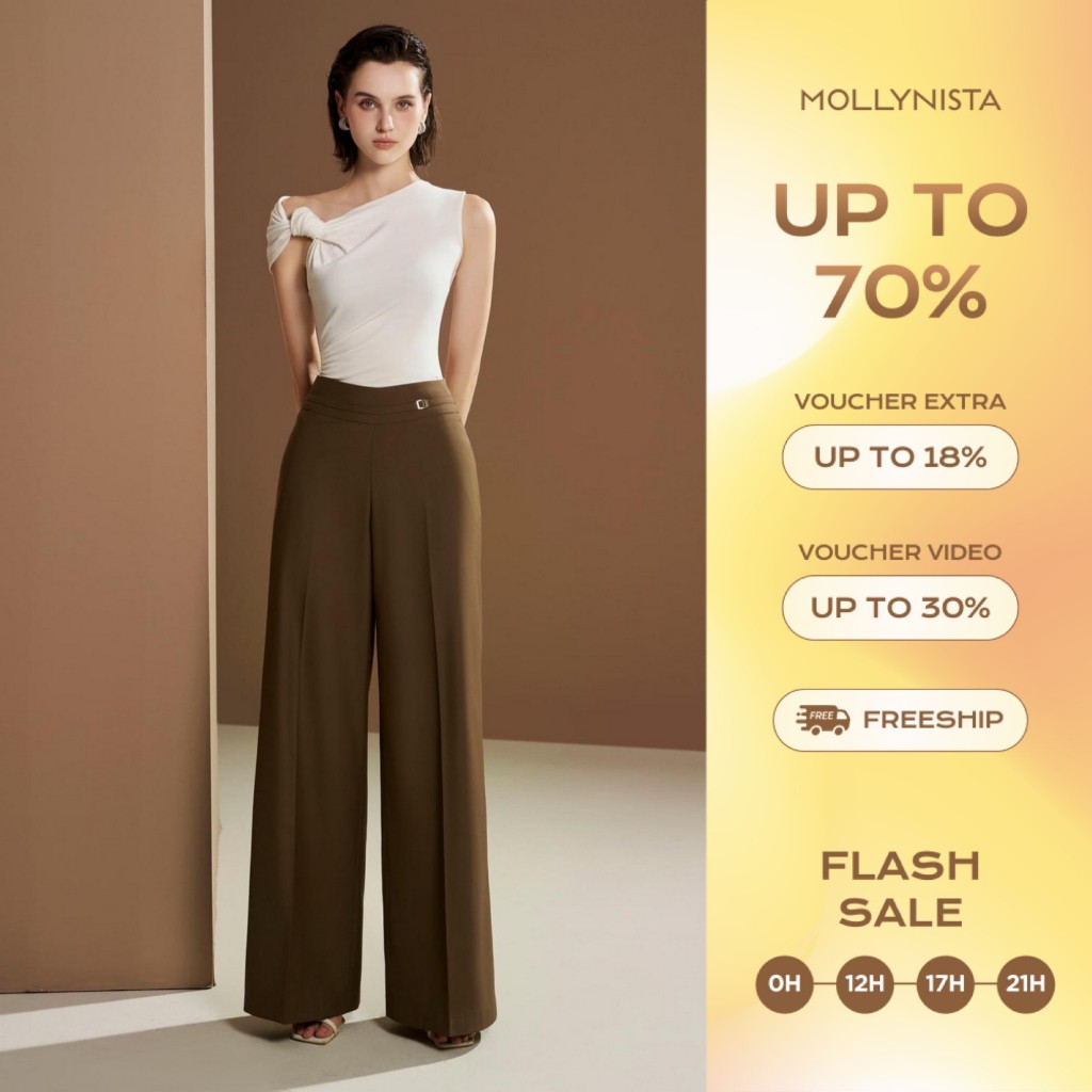 High quality elegant and feminine mollynista cotton pants