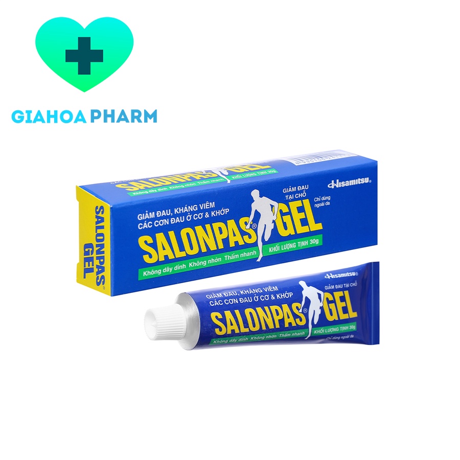 [CHÍNH HÃNG] Gel bôi Salonpas Gel hỗ trợ giảm đau tại chỗ các cơn đau nhức cơ, khớp, lưng, vai, cổ, bầm tím, bong gân