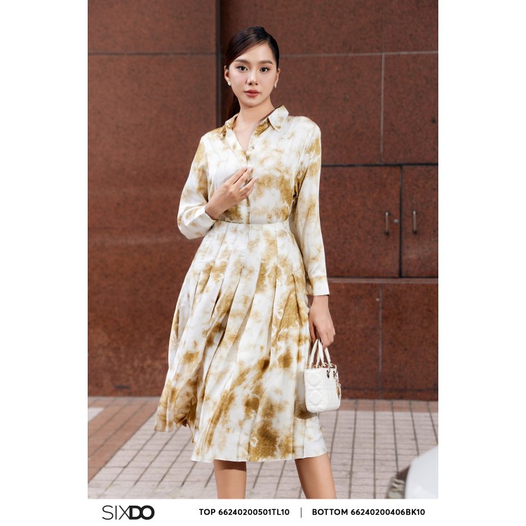 Sixdo silk shirt (Bronze Long Sleeves Silk Shirt)