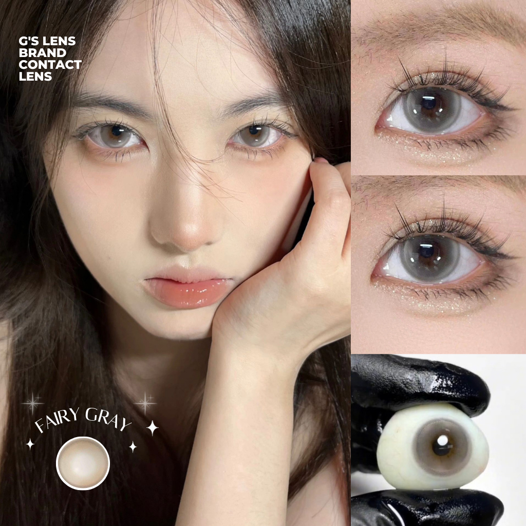 Fairy Gray lenses gray pearl lens near January 6 G.Dia 14.3mm with (0-8) domestic central