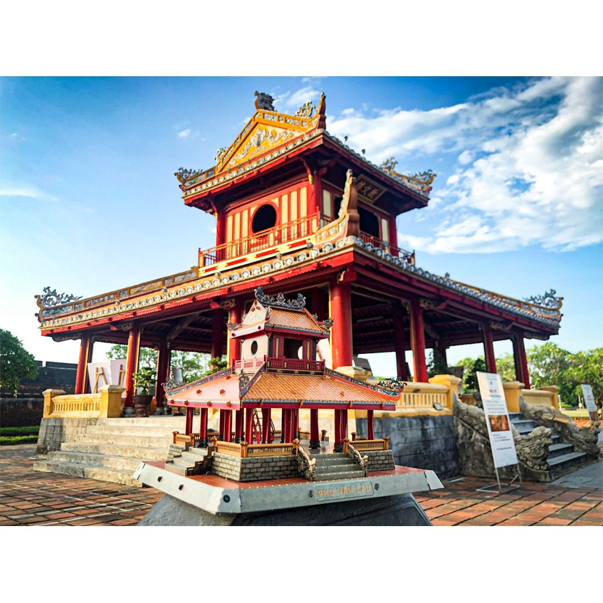 Toy model 3D paper self -assembling Phu Van Lau Hue - Tayta