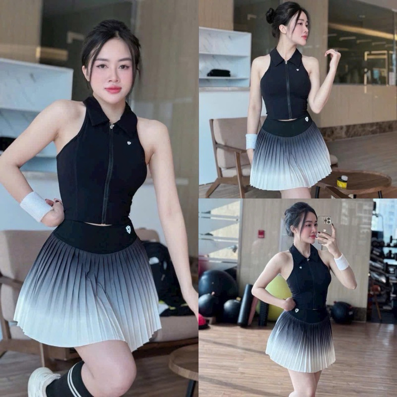 Women's pickleball sets - Brazil has a pleated skirt cushion