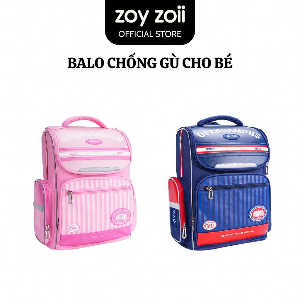 Zoyzoii Backpack Genuine anti -hunchback backpack, high -class school bag for boys and boys B59