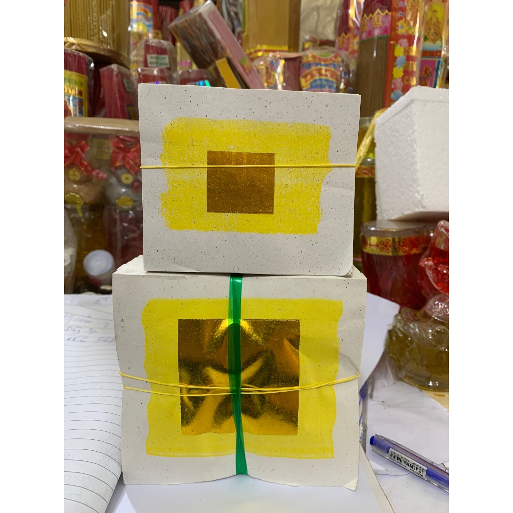 [1 xấp] Giấy Tiền Tùa Kim Vàng Bạc Loại Lớn Nhỏ Hàng Mã