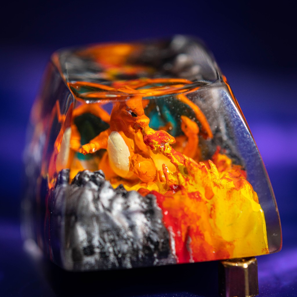 Handicraft keyboard button, beautiful keycap for mechanical keyboard. Keycap Pokemon Handmade