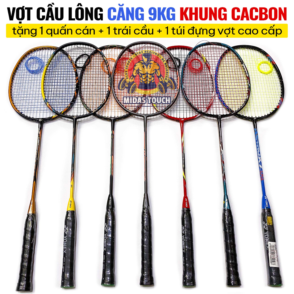A carbon barbon barbon racquet knitting 9kg get 1 bridge 1 wrapped with a roller bag