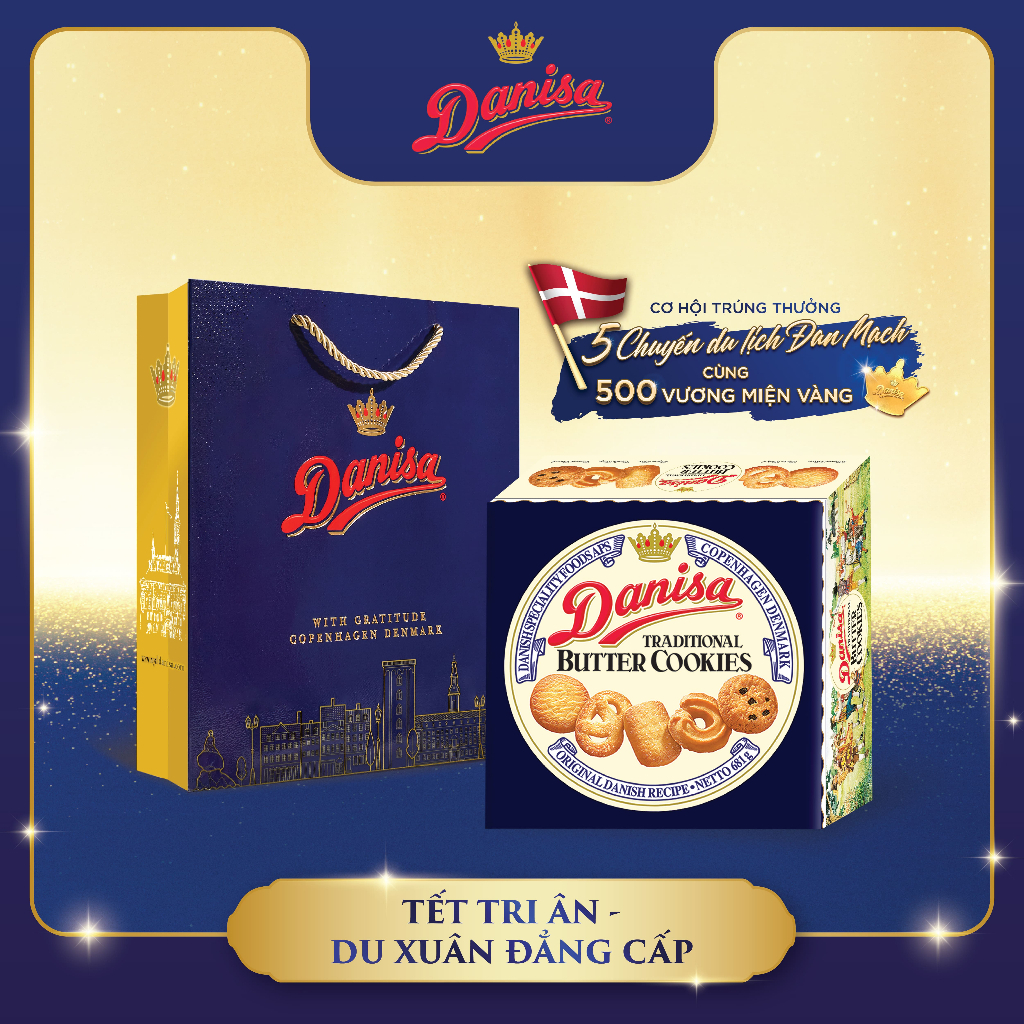 Combo 3 Hộp Bánh Quy Bơ Danisa 454g