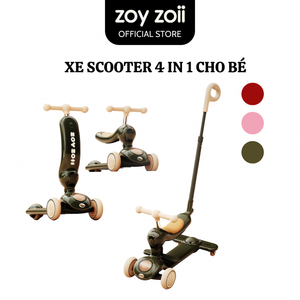Scooter Zoyzoii 4 in 1 stroller for babies 1 2 3 4 5 years old code S4