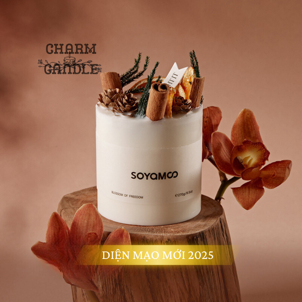 [Give wooden base] Citta handmade scented candles, 4 -season herbal dried flower decoration. Diverse incense, helping luxurious space